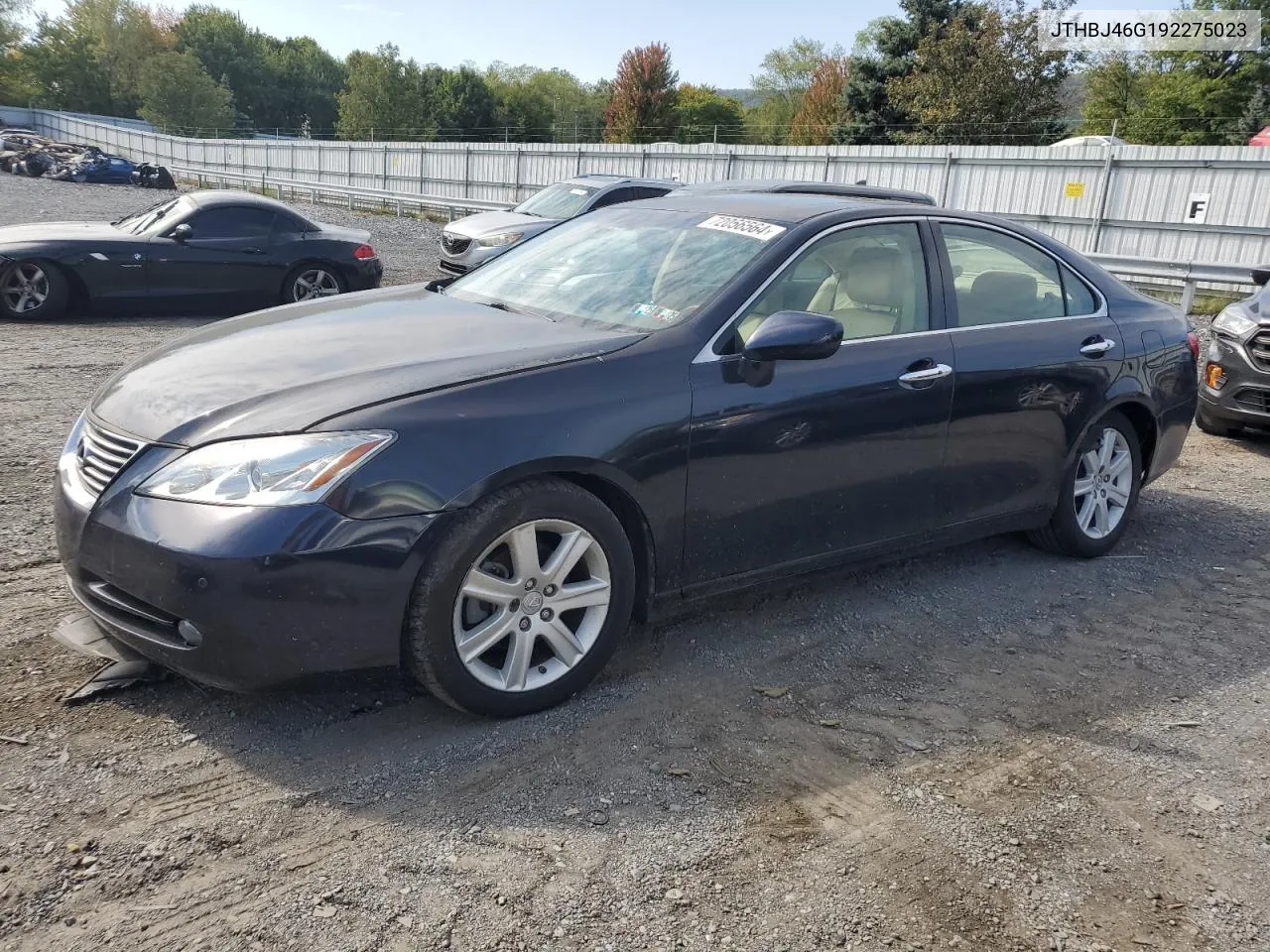 2009 Lexus Es 350 VIN: JTHBJ46G192275023 Lot: 72056564