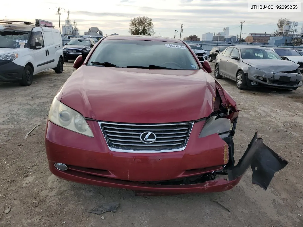 2009 Lexus Es 350 VIN: JTHBJ46G192295255 Lot: 76809044