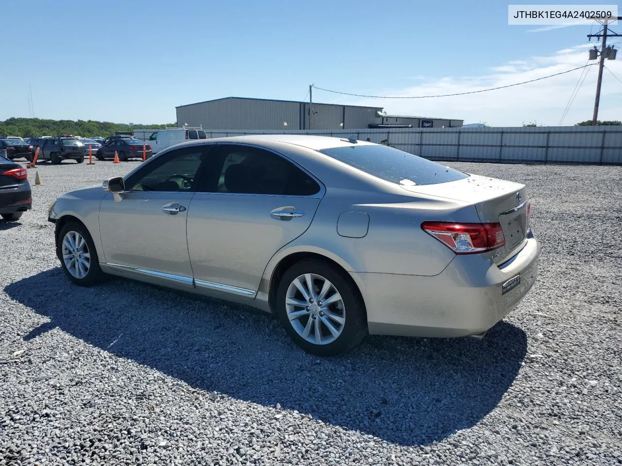 JTHBK1EG4A2402509 2010 Lexus Es 350