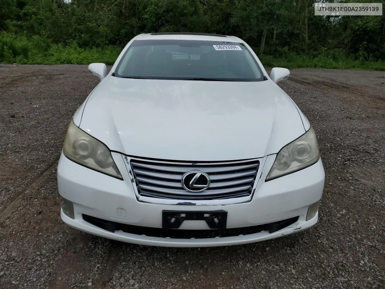 2010 Lexus Es 350 VIN: JTHBK1EG0A2359139 Lot: 58293394