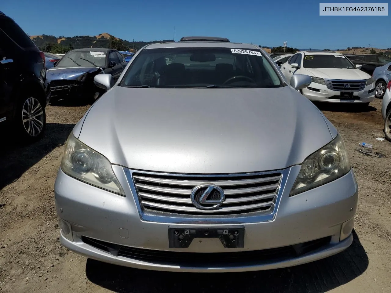 2010 Lexus Es 350 VIN: JTHBK1EG4A2376185 Lot: 63926704