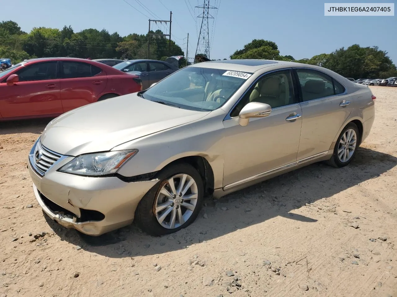 2010 Lexus Es 350 VIN: JTHBK1EG6A2407405 Lot: 68209054