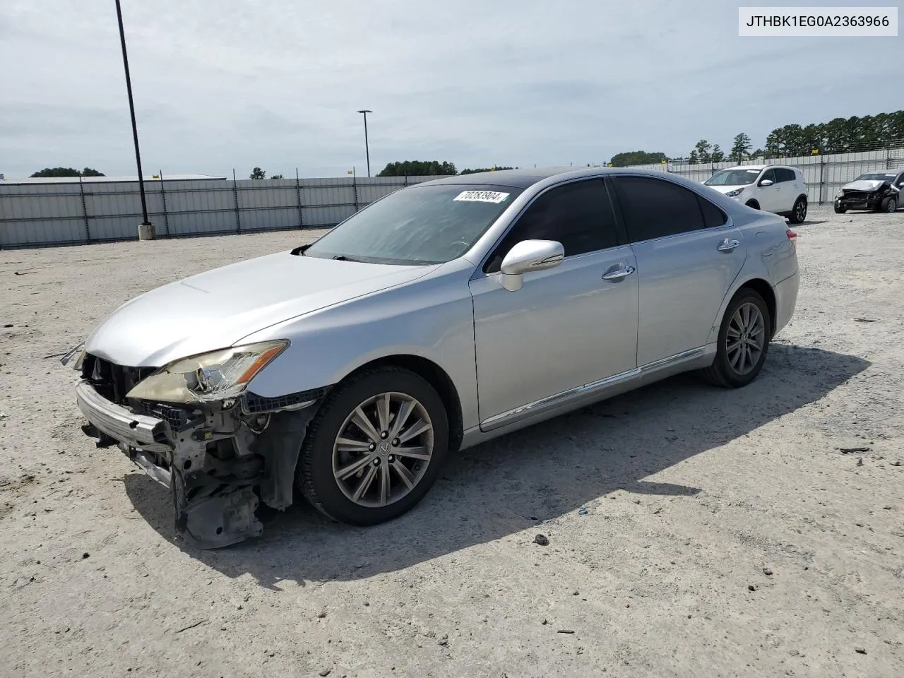 2010 Lexus Es 350 VIN: JTHBK1EG0A2363966 Lot: 70283904