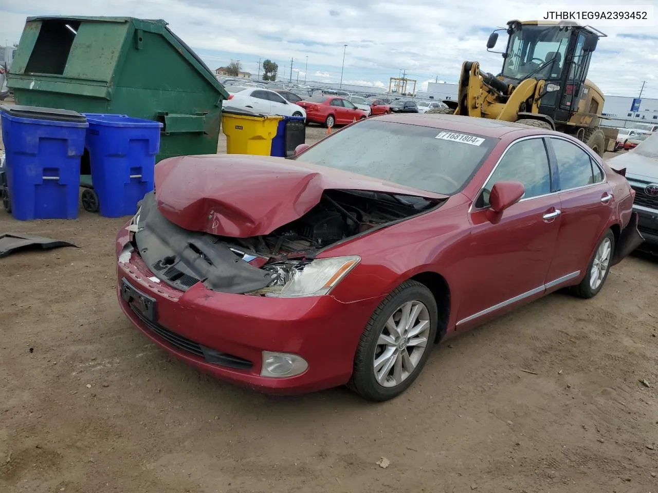 2010 Lexus Es 350 VIN: JTHBK1EG9A2393452 Lot: 71681804