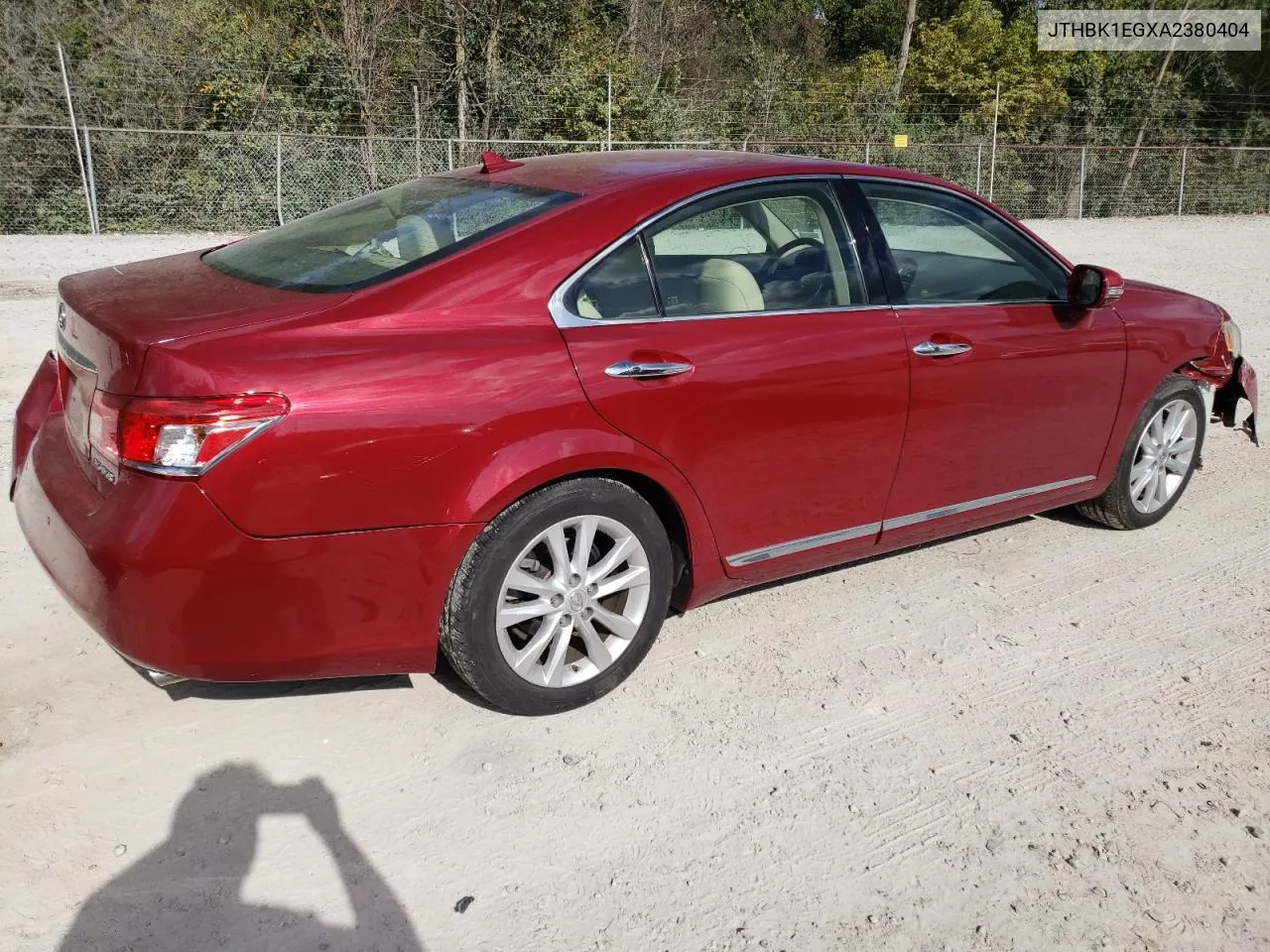 JTHBK1EGXA2380404 2010 Lexus Es 350