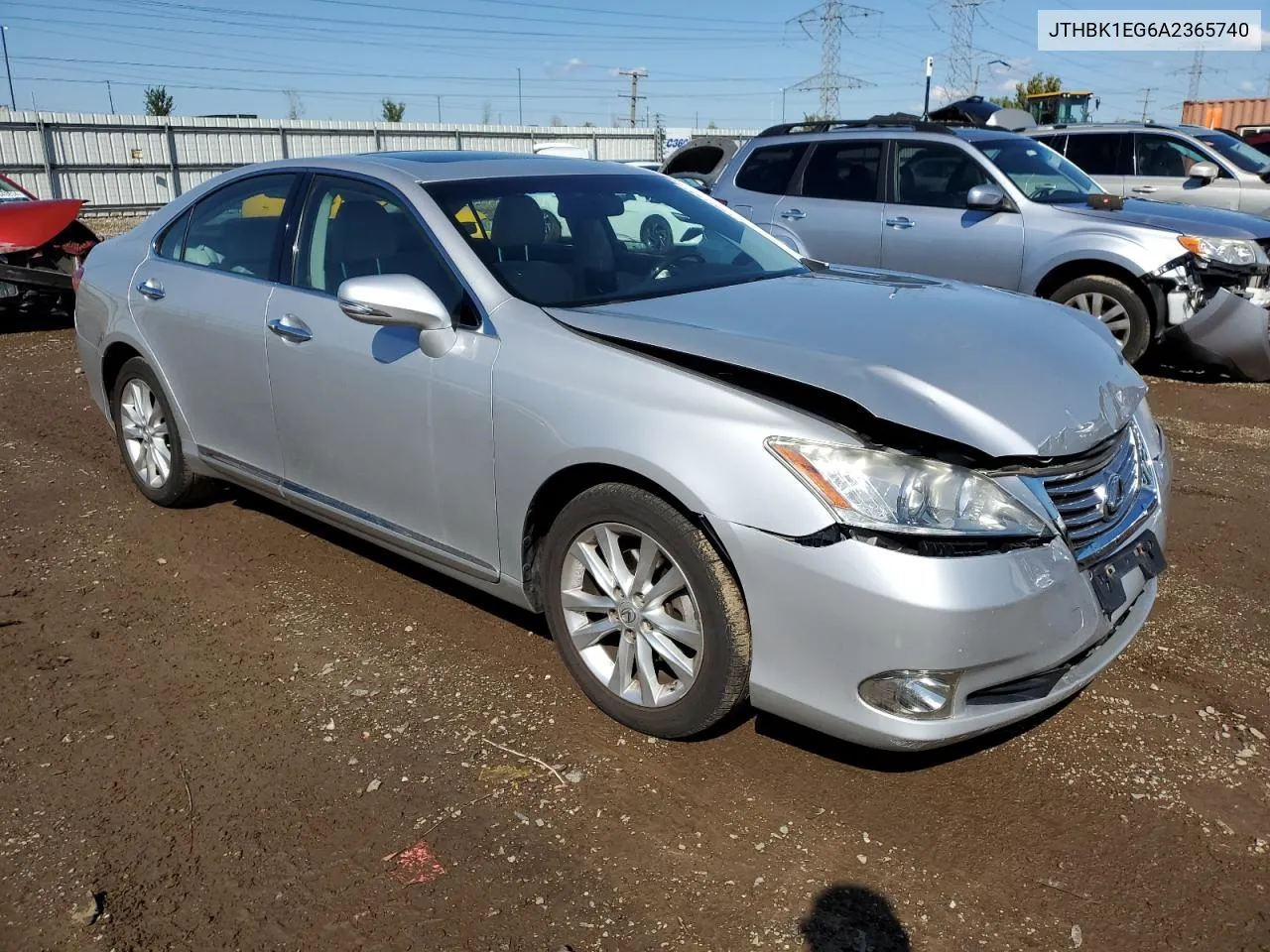 2010 Lexus Es 350 VIN: JTHBK1EG6A2365740 Lot: 72411324