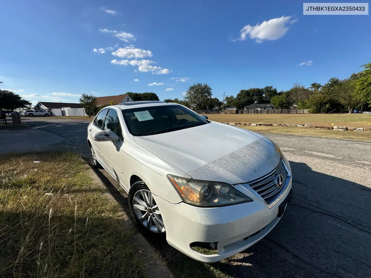 2010 Lexus Es 350 VIN: JTHBK1EGXA2350433 Lot: 72659274