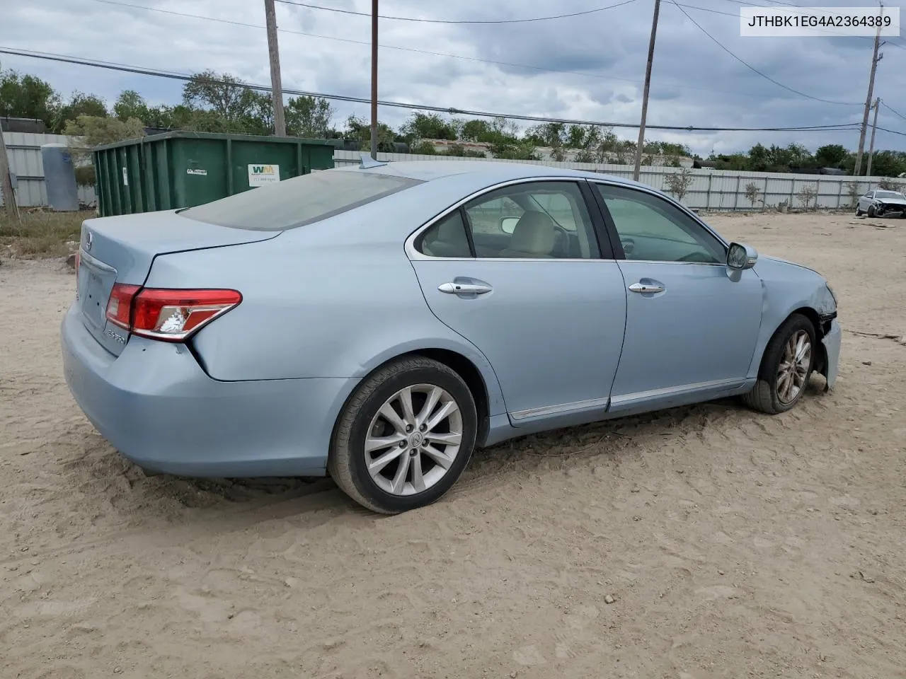 2010 Lexus Es 350 VIN: JTHBK1EG4A2364389 Lot: 74841224