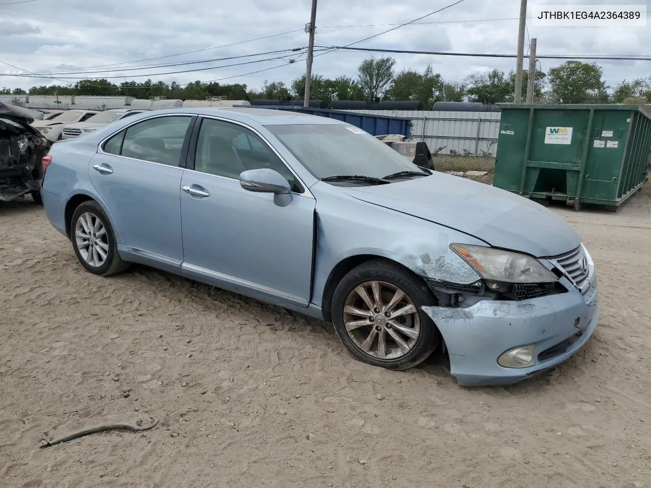 JTHBK1EG4A2364389 2010 Lexus Es 350