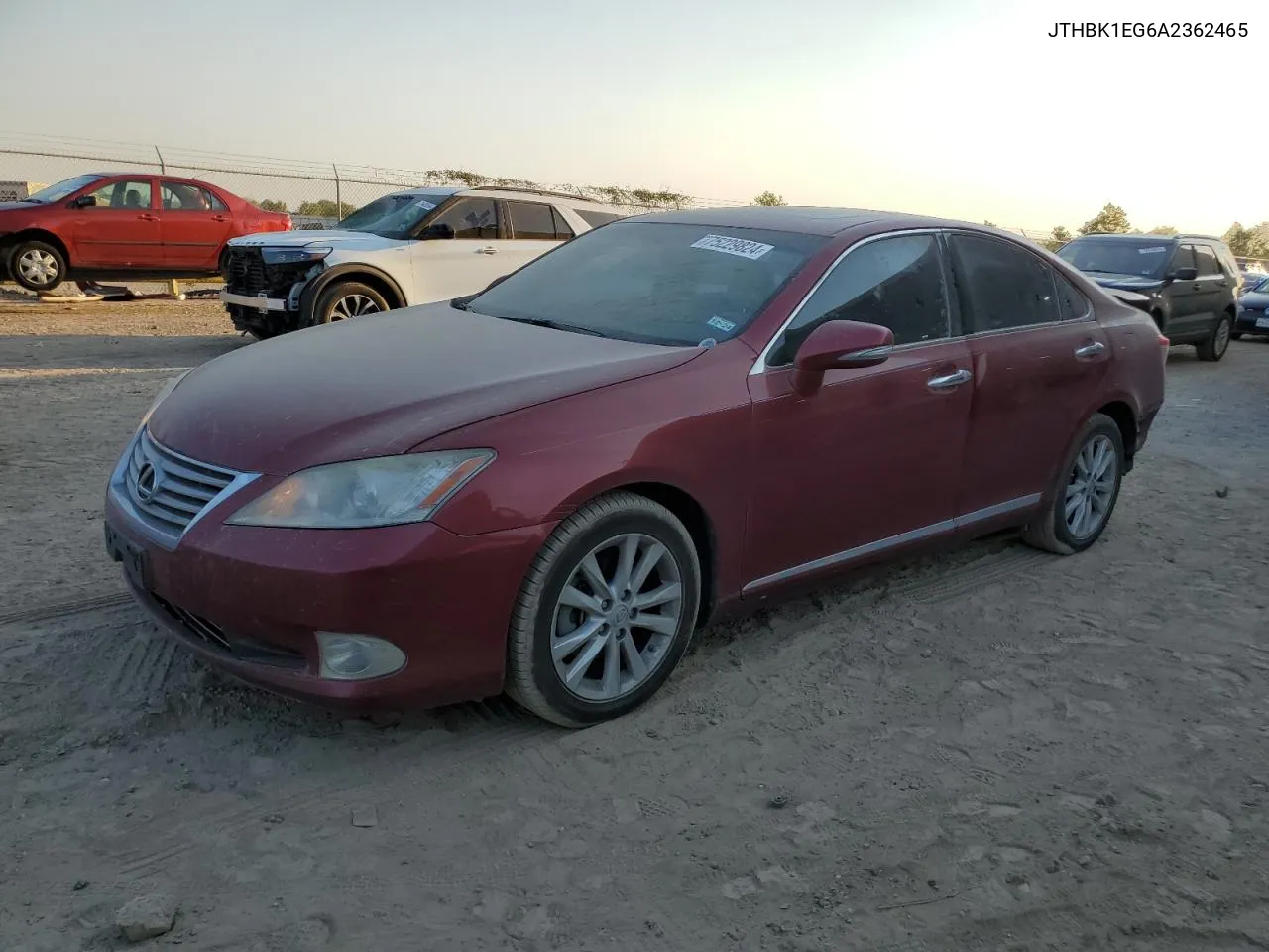 2010 Lexus Es 350 VIN: JTHBK1EG6A2362465 Lot: 75229824