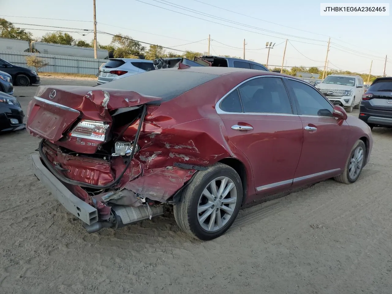 2010 Lexus Es 350 VIN: JTHBK1EG6A2362465 Lot: 75229824