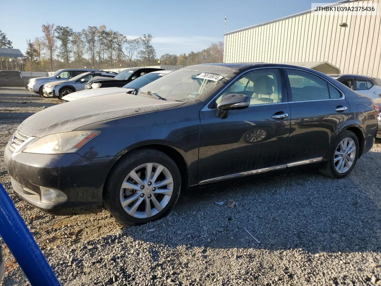 2010 Lexus Es 350 VIN: JTHBK1EG9A2375436 Lot: 76818974