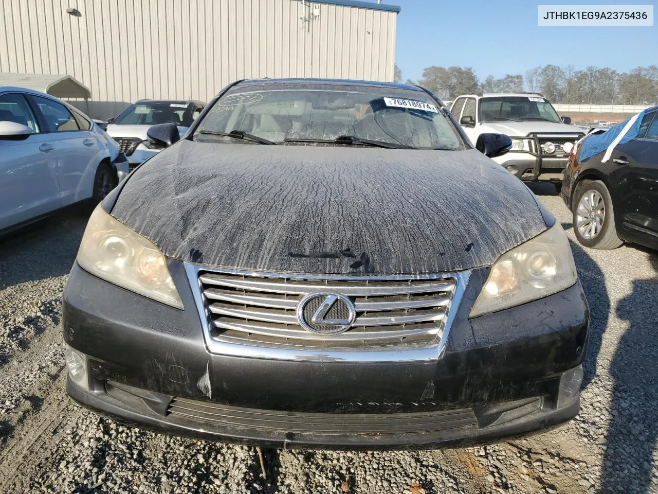 2010 Lexus Es 350 VIN: JTHBK1EG9A2375436 Lot: 76818974