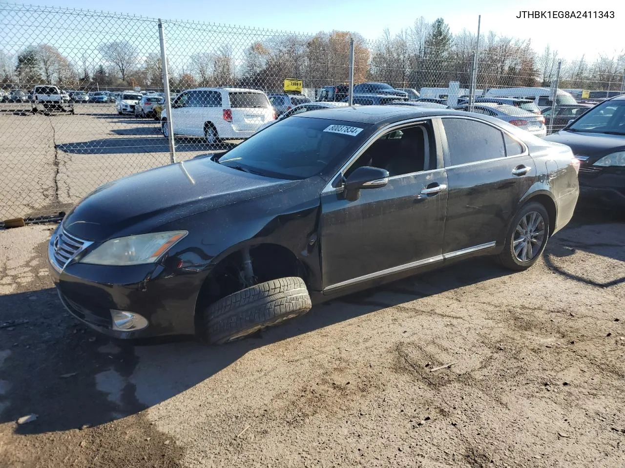 2010 Lexus Es 350 VIN: JTHBK1EG8A2411343 Lot: 80037834