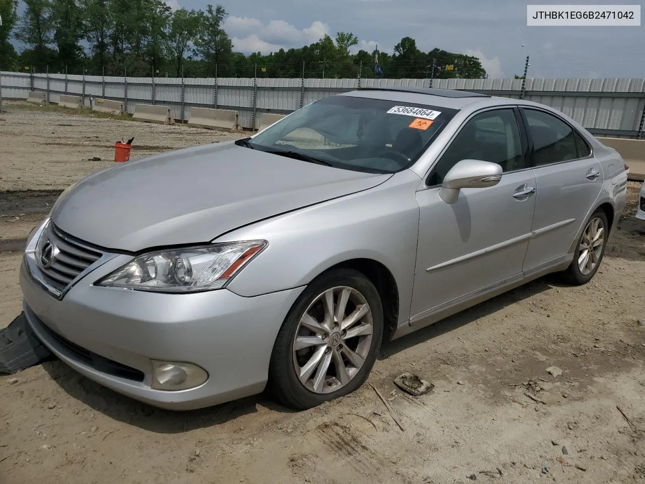 JTHBK1EG6B2471042 2011 Lexus Es 350