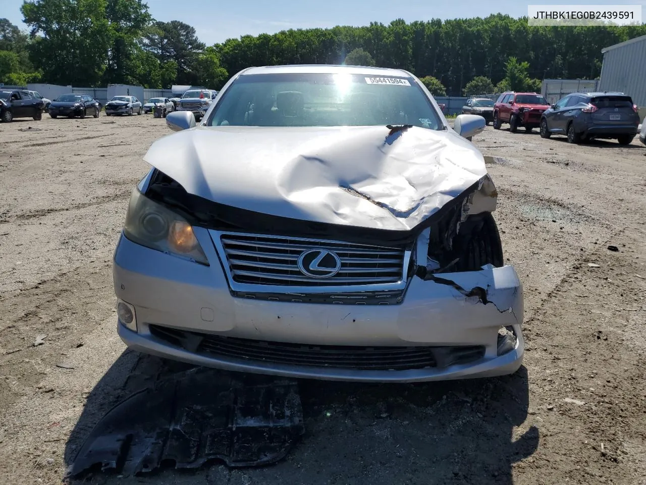 2011 Lexus Es 350 VIN: JTHBK1EG0B2439591 Lot: 55441594