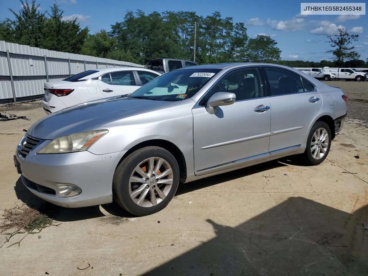 2011 Lexus Es 350 VIN: JTHBK1EG5B2455348 Lot: 67933954