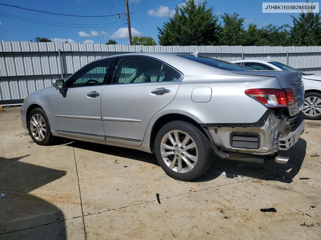 2011 Lexus Es 350 VIN: JTHBK1EG5B2455348 Lot: 67933954