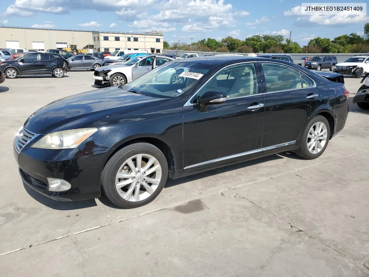 2011 Lexus Es 350 VIN: JTHBK1EG1B2451409 Lot: 70009144