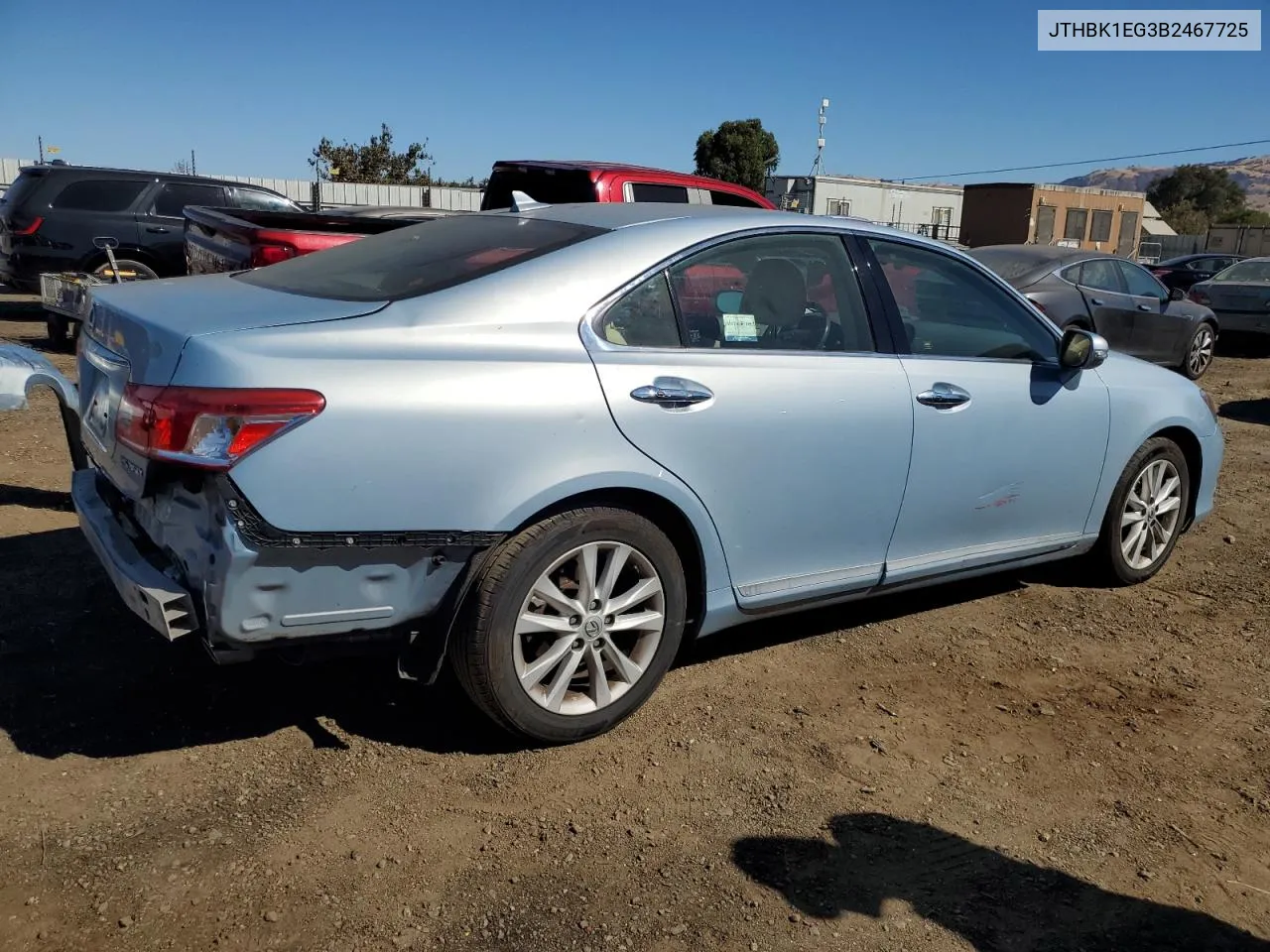 2011 Lexus Es 350 VIN: JTHBK1EG3B2467725 Lot: 70250304