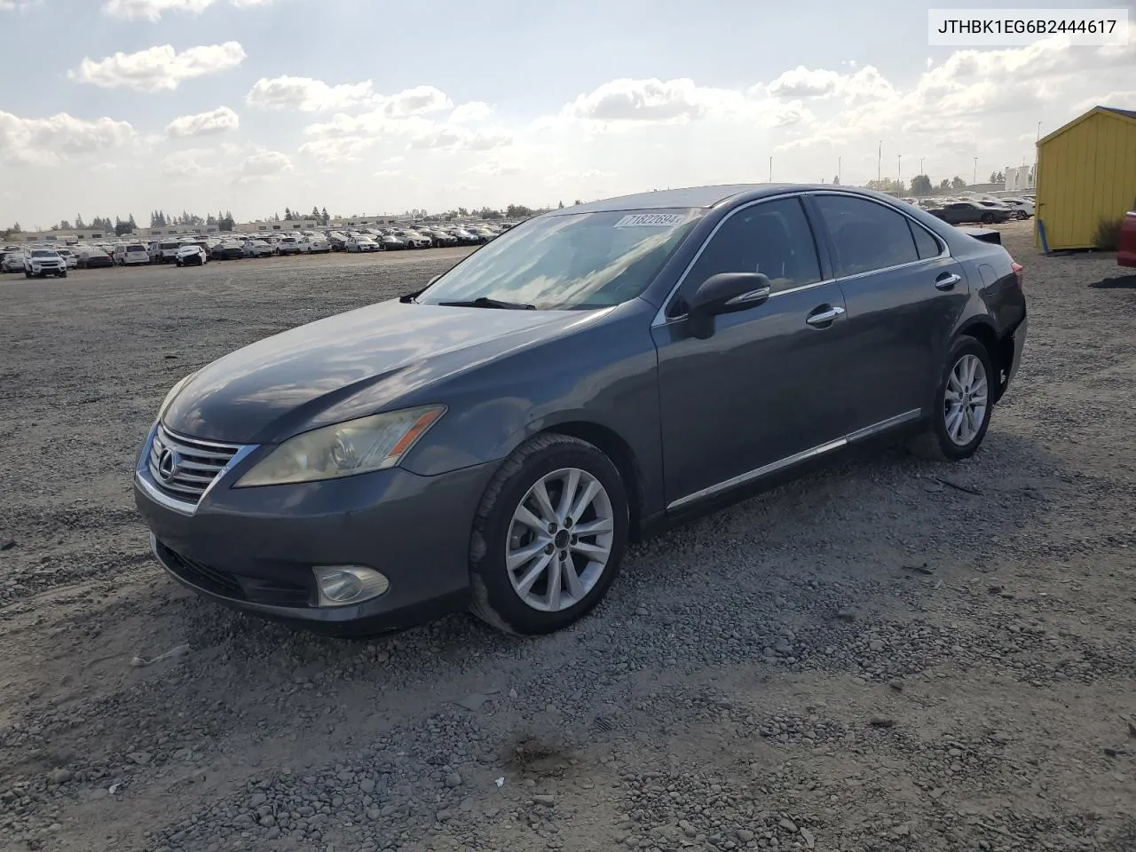 JTHBK1EG6B2444617 2011 Lexus Es 350