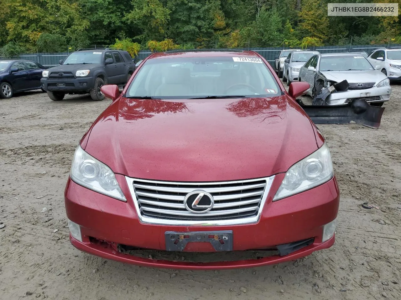 JTHBK1EG8B2466232 2011 Lexus Es 350