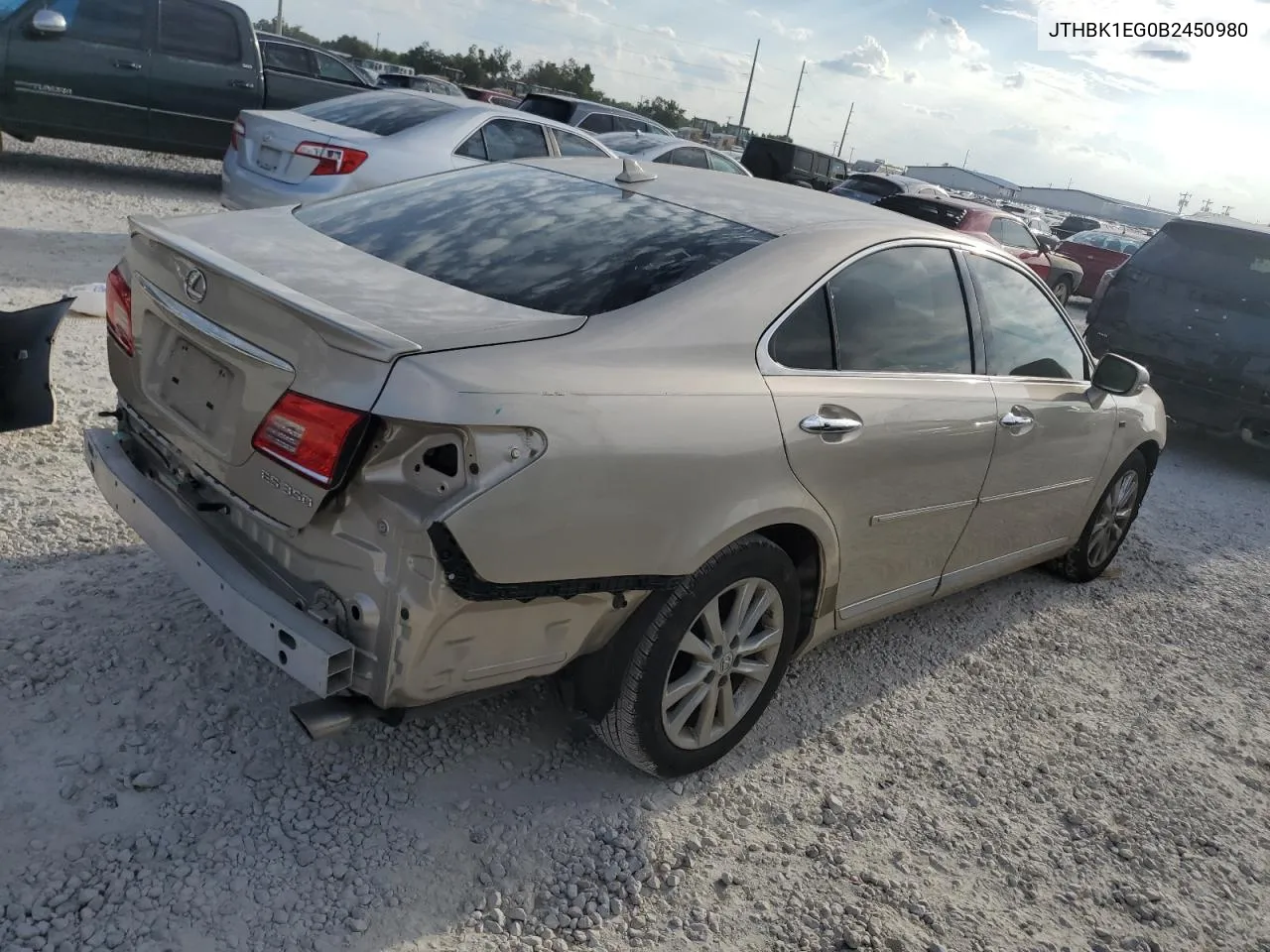 2011 Lexus Es 350 VIN: JTHBK1EG0B2450980 Lot: 72459234