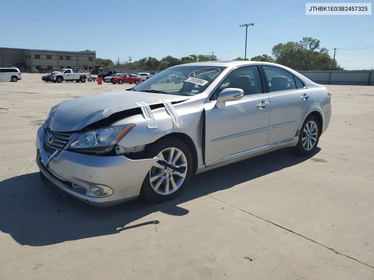 2011 Lexus Es 350 VIN: JTHBK1EG3B2457325 Lot: 72653884