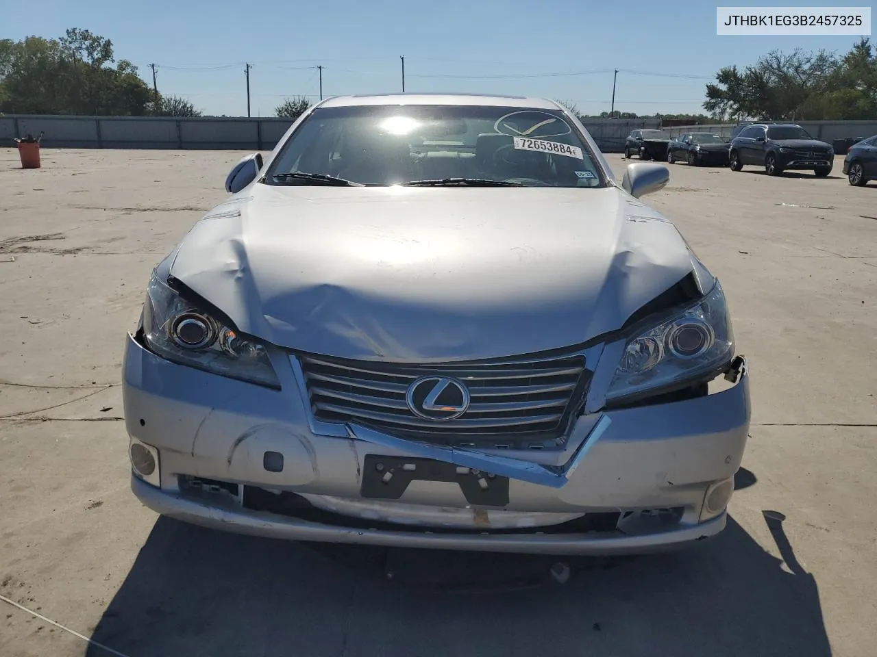 2011 Lexus Es 350 VIN: JTHBK1EG3B2457325 Lot: 72653884