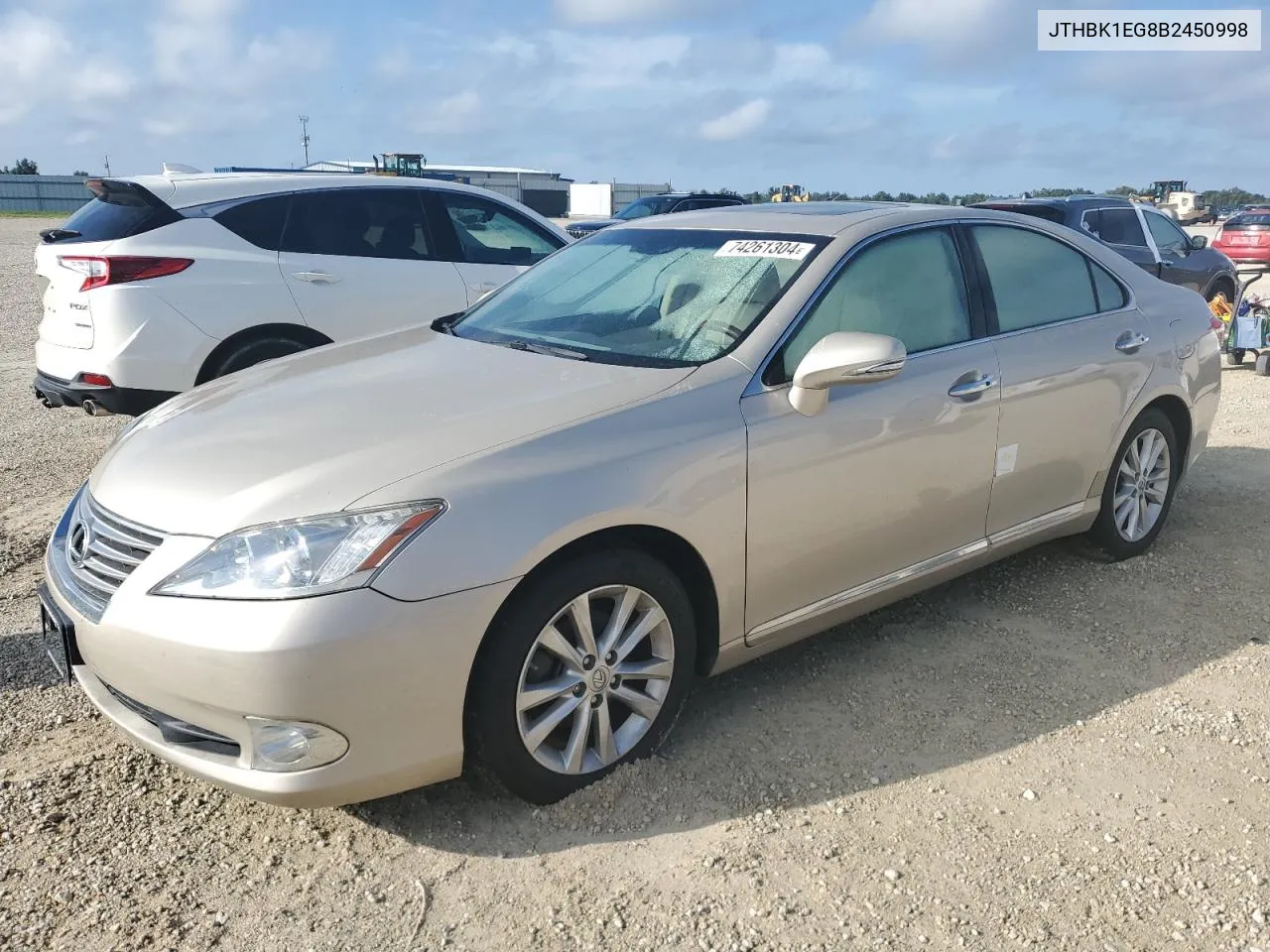 2011 Lexus Es 350 VIN: JTHBK1EG8B2450998 Lot: 74261304