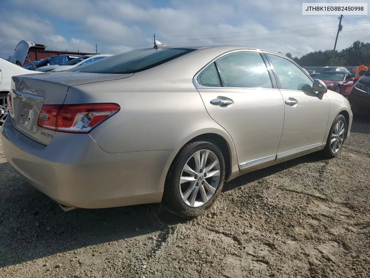 2011 Lexus Es 350 VIN: JTHBK1EG8B2450998 Lot: 74261304