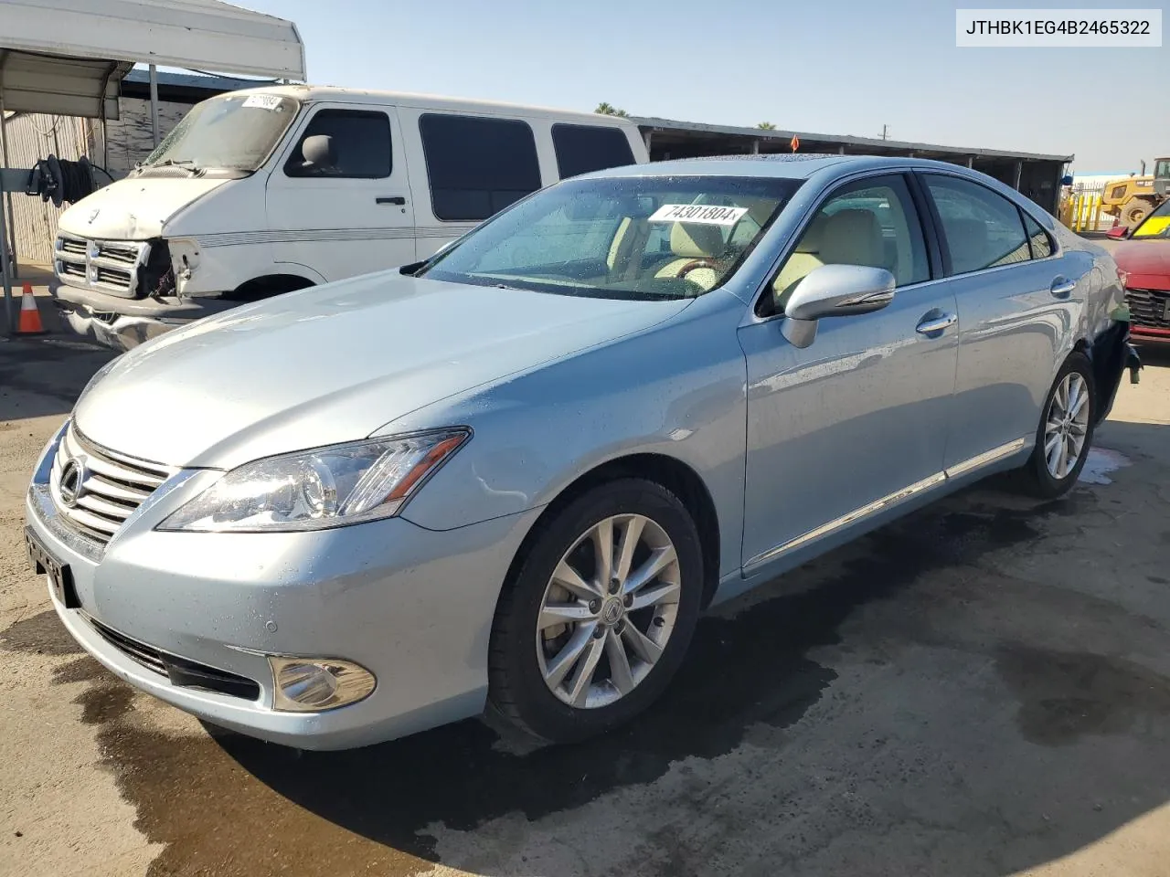 2011 Lexus Es 350 VIN: JTHBK1EG4B2465322 Lot: 74301804