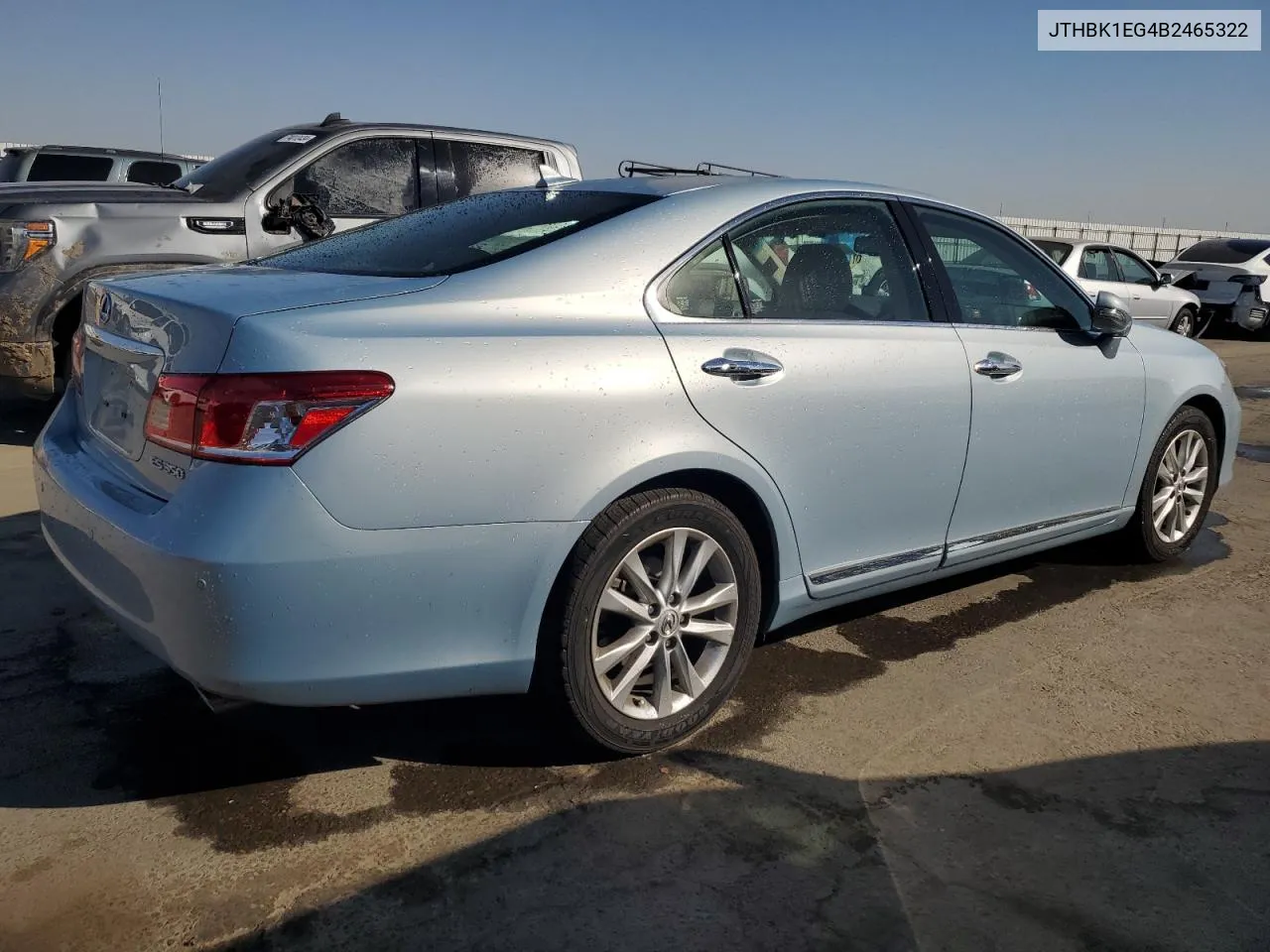 2011 Lexus Es 350 VIN: JTHBK1EG4B2465322 Lot: 74301804