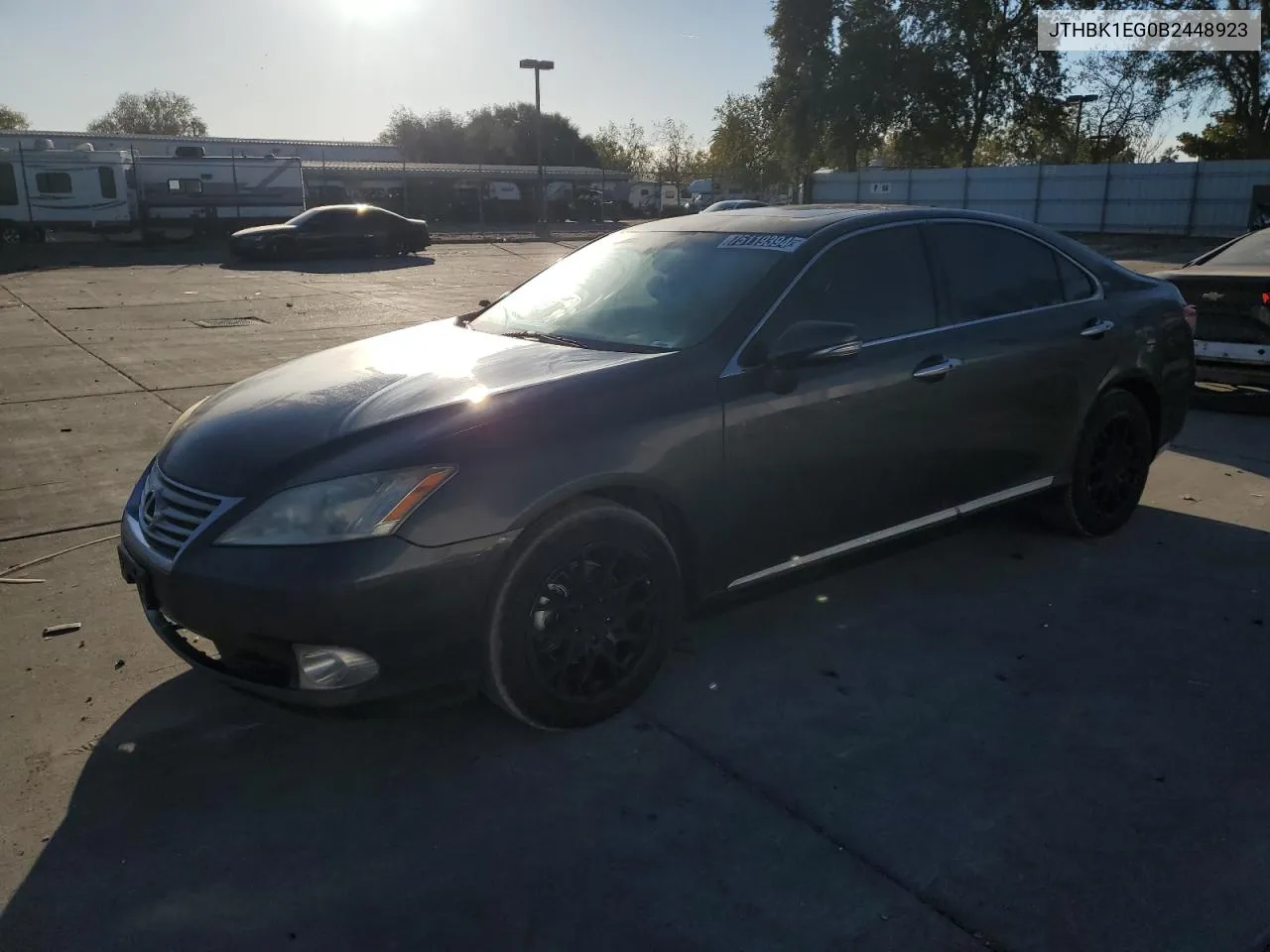 2011 Lexus Es 350 VIN: JTHBK1EG0B2448923 Lot: 75119394