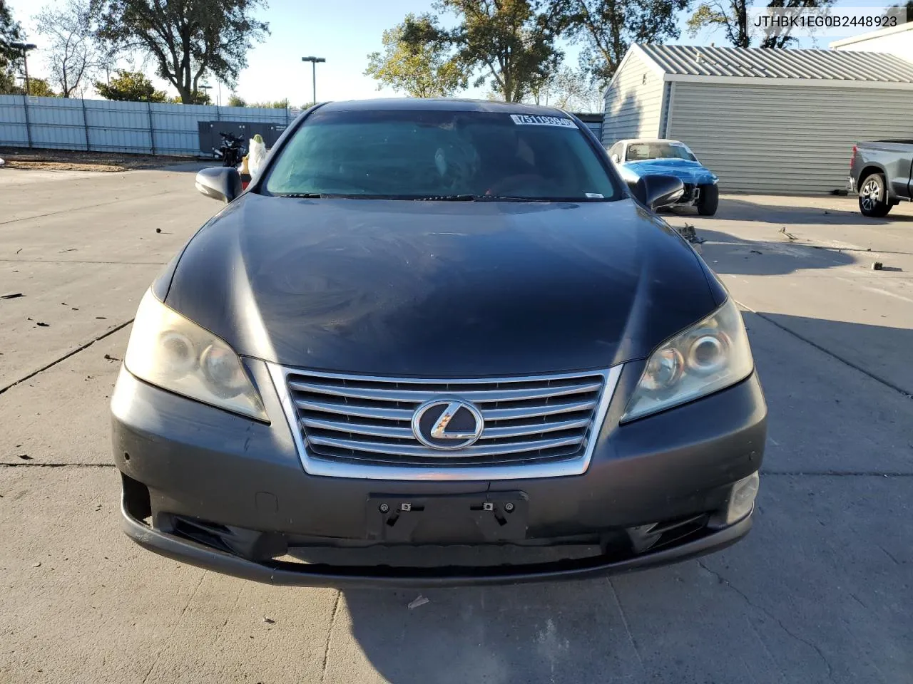 2011 Lexus Es 350 VIN: JTHBK1EG0B2448923 Lot: 75119394