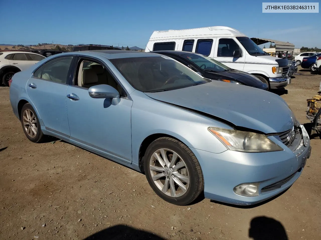 2011 Lexus Es 350 VIN: JTHBK1EG3B2463111 Lot: 75932524