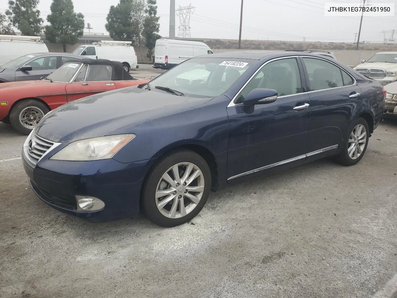 2011 Lexus Es 350 VIN: JTHBK1EG7B2451950 Lot: 76418224