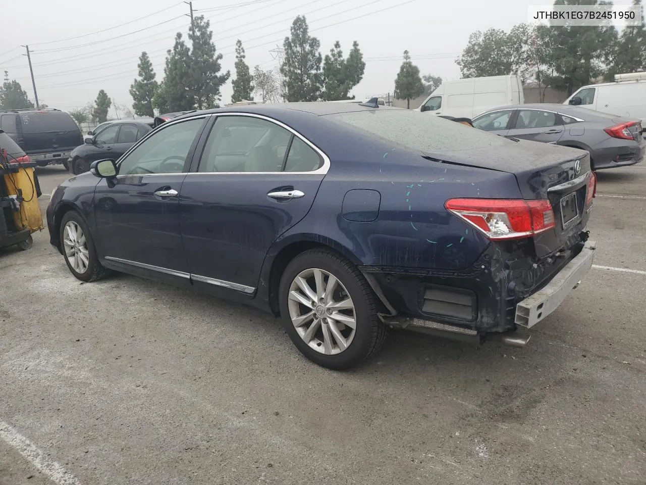 2011 Lexus Es 350 VIN: JTHBK1EG7B2451950 Lot: 76418224