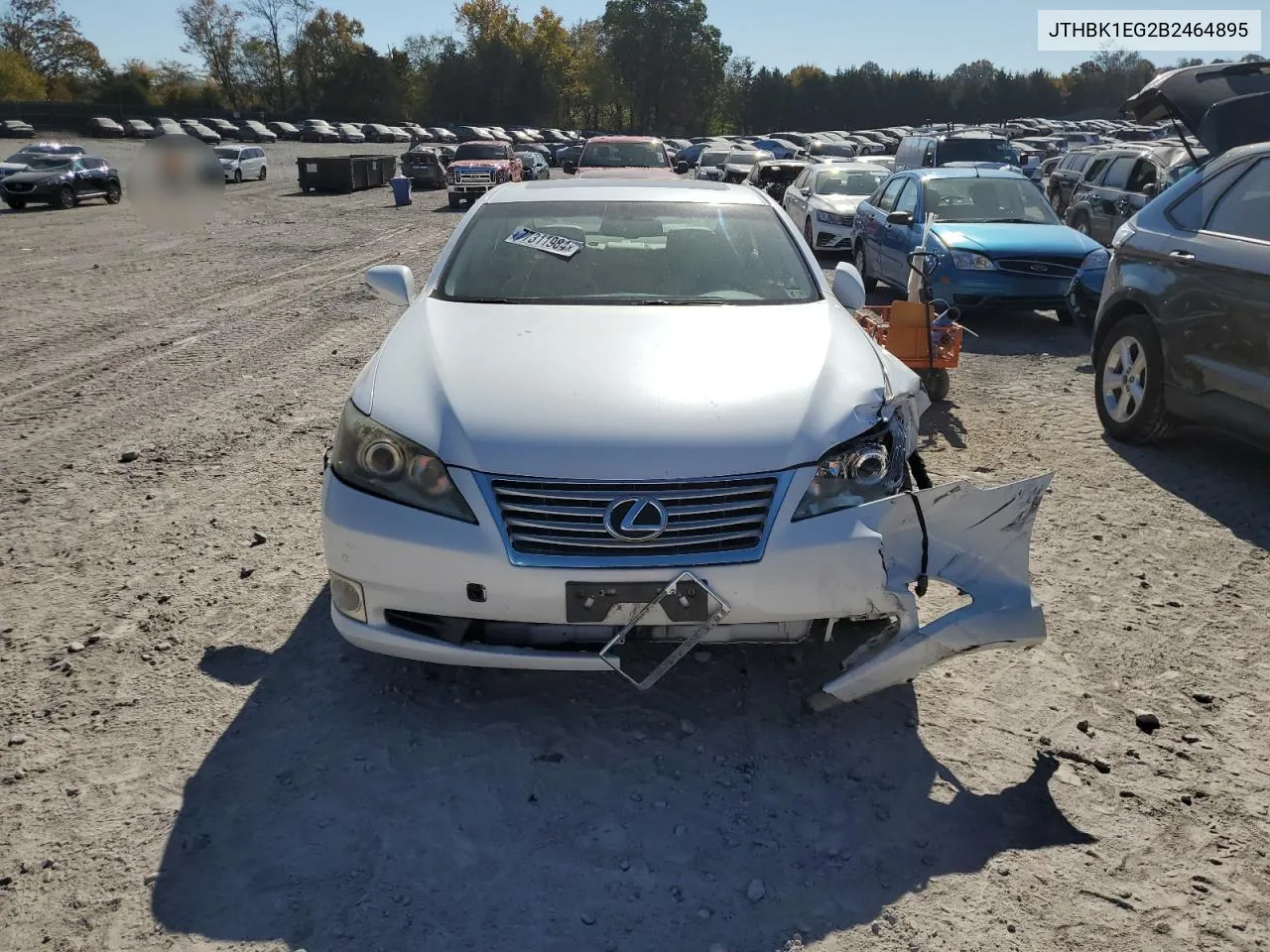 2011 Lexus Es 350 VIN: JTHBK1EG2B2464895 Lot: 77311984