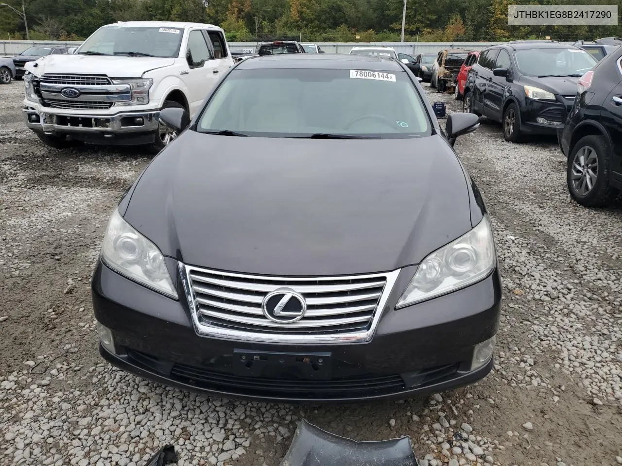 2011 Lexus Es 350 VIN: JTHBK1EG8B2417290 Lot: 78006144