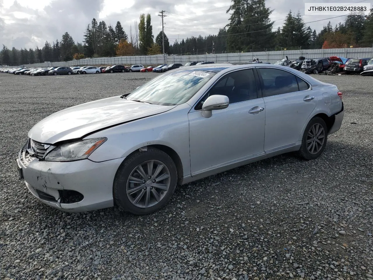 2011 Lexus Es 350 VIN: JTHBK1EG2B2428883 Lot: 78486244