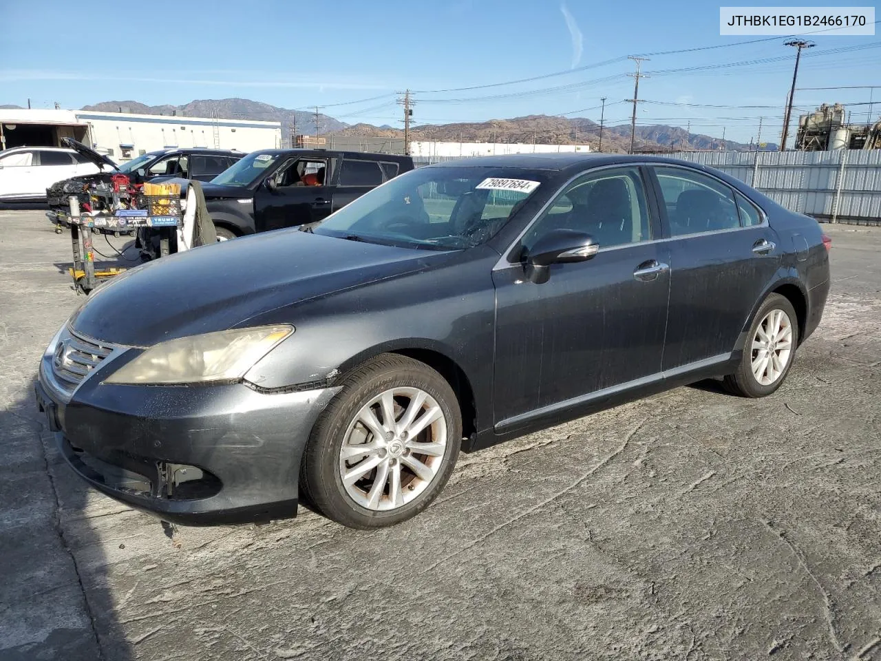 2011 Lexus Es 350 VIN: JTHBK1EG1B2466170 Lot: 79897684