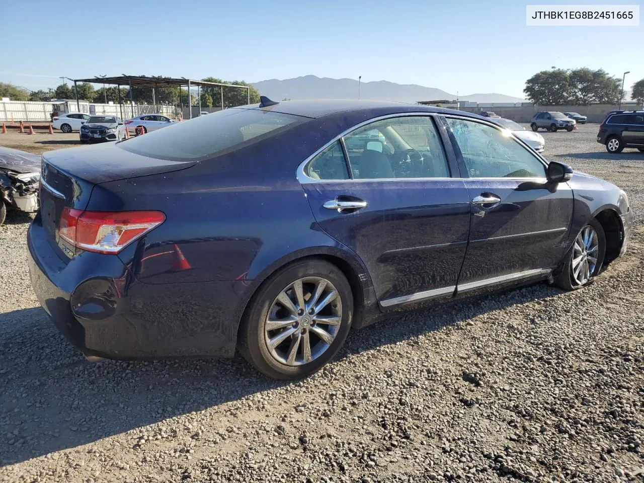 2011 Lexus Es 350 VIN: JTHBK1EG8B2451665 Lot: 80055884