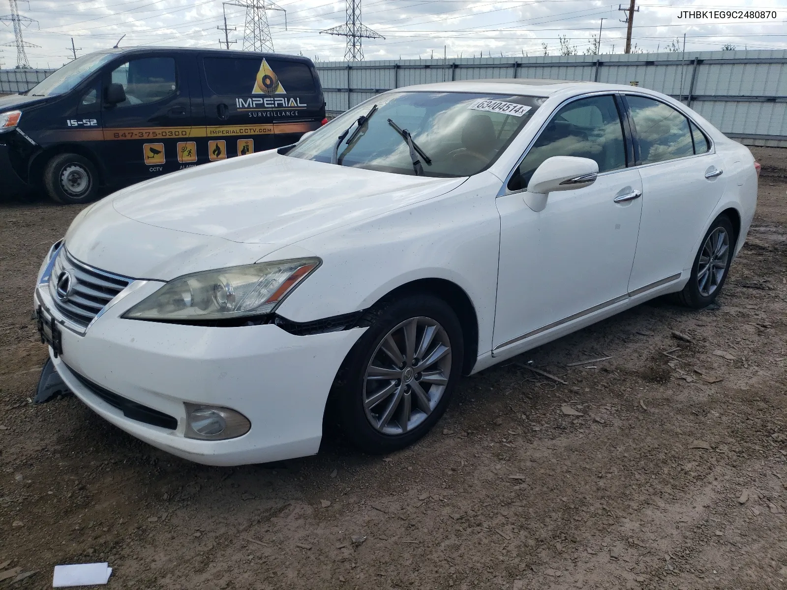 2012 Lexus Es 350 VIN: JTHBK1EG9C2480870 Lot: 63404514