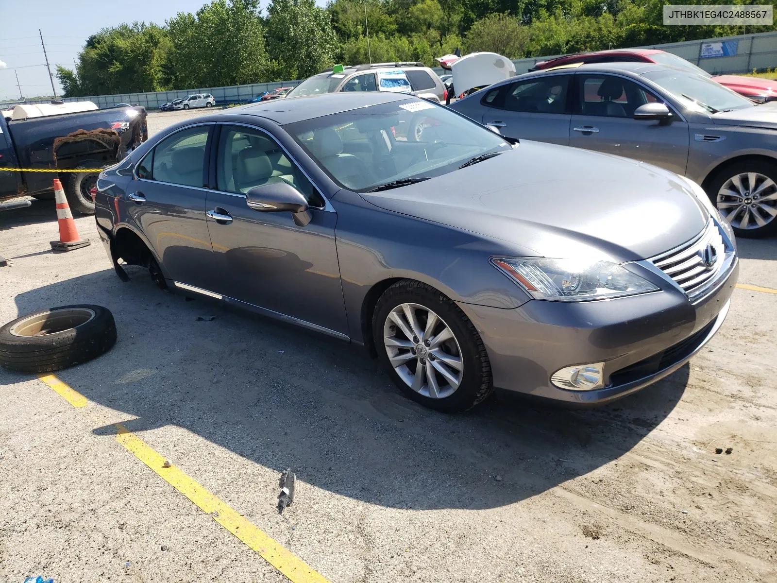 2012 Lexus Es 350 4D VIN: JTHBK1EG4C2488567 Lot: 63666804