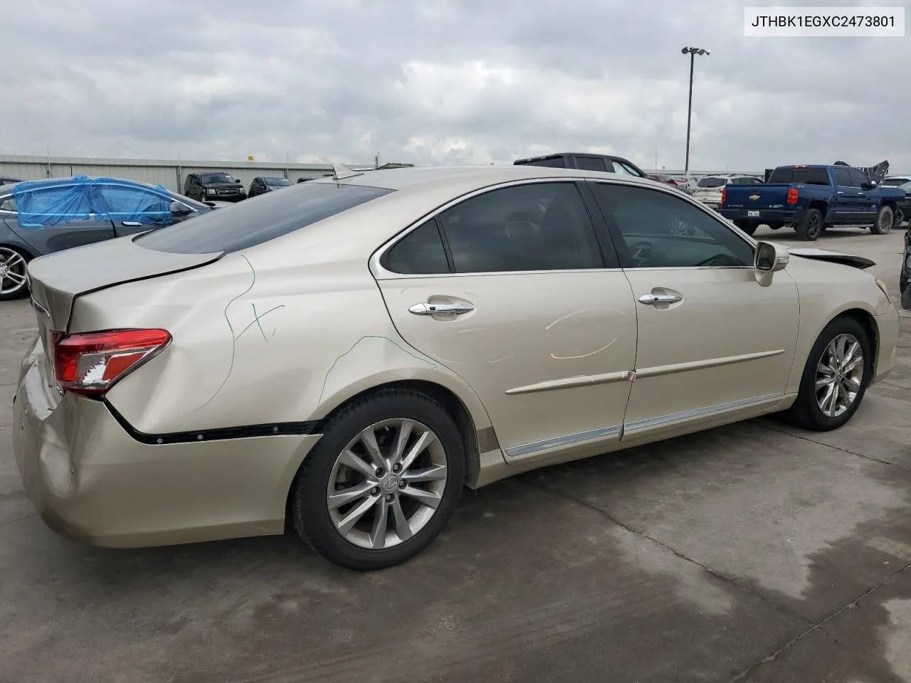 2012 Lexus Es 350 VIN: JTHBK1EGXC2473801 Lot: 64461324