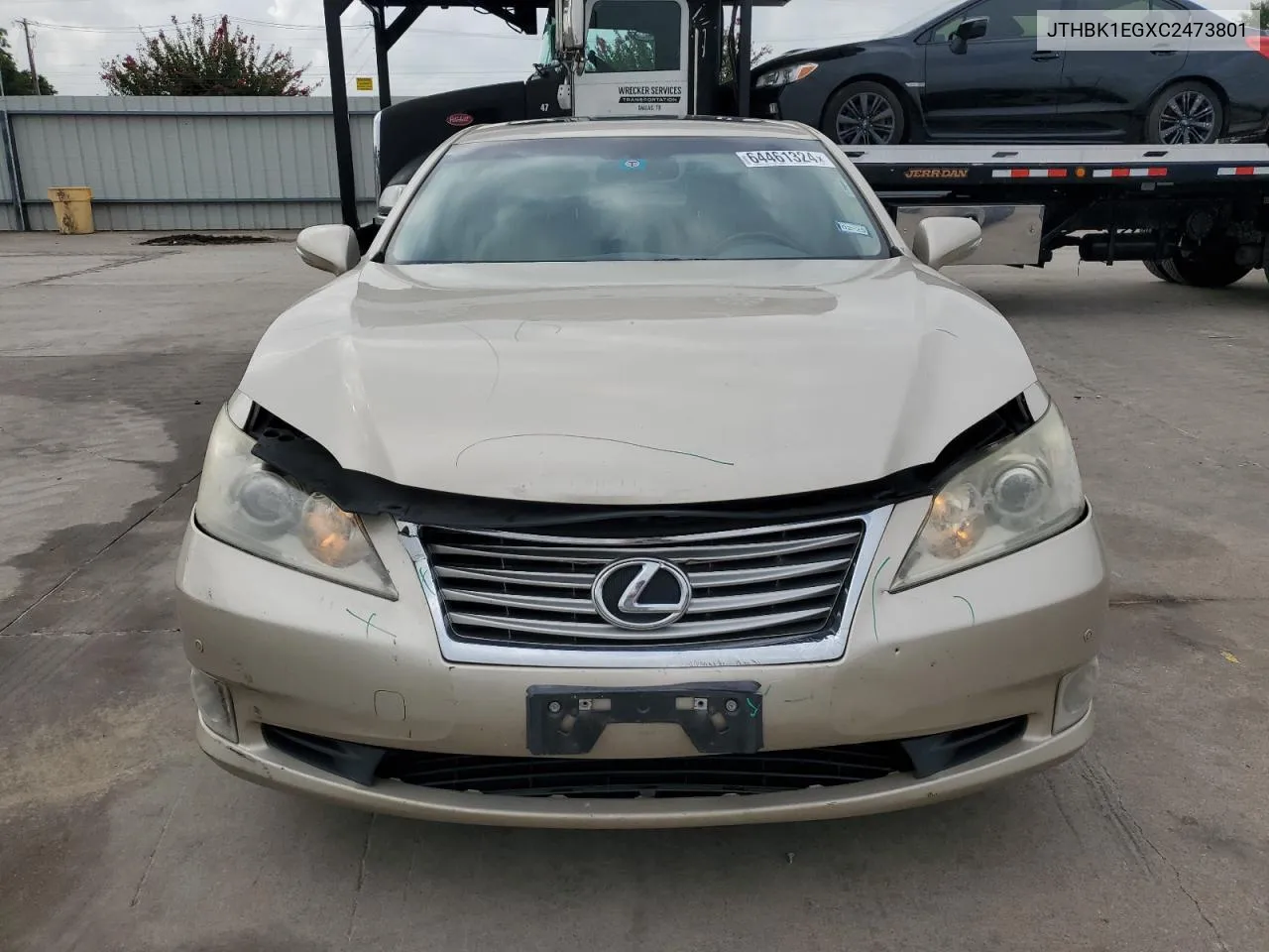 JTHBK1EGXC2473801 2012 Lexus Es 350