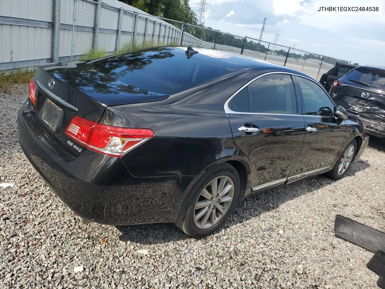 JTHBK1EGXC2484538 2012 Lexus Es 350