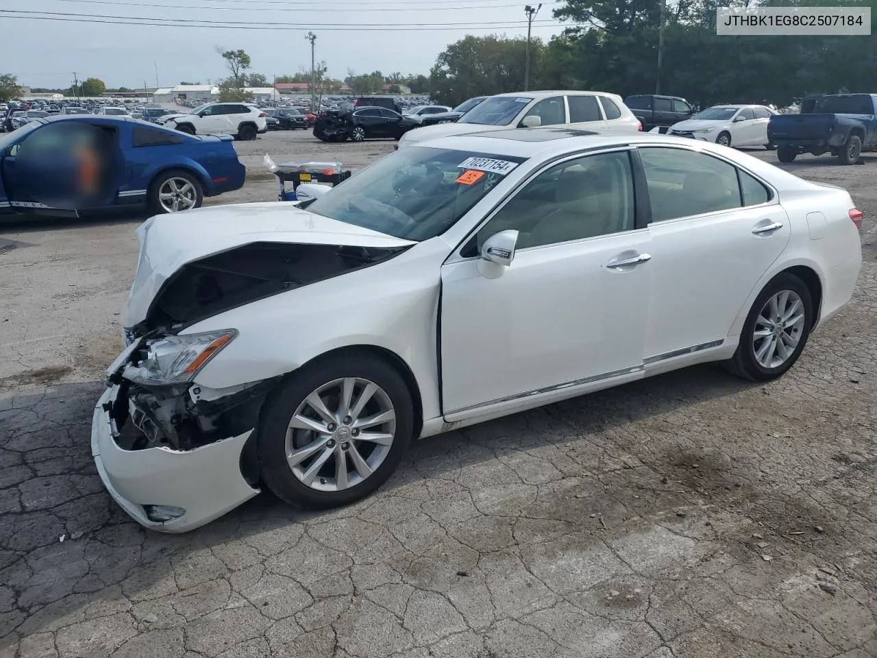 JTHBK1EG8C2507184 2012 Lexus Es 350