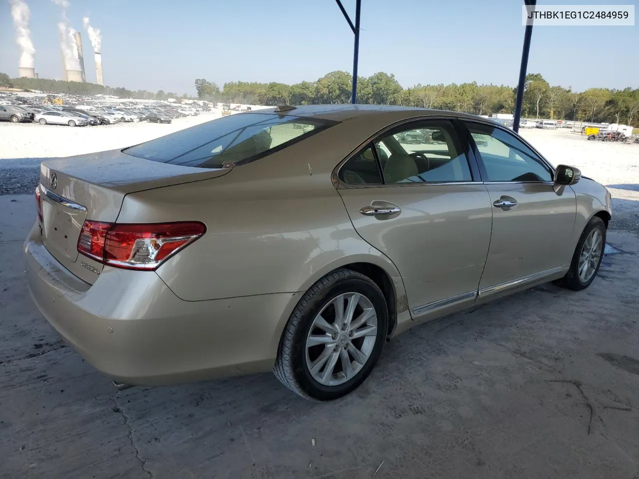 2012 Lexus Es 350 VIN: JTHBK1EG1C2484959 Lot: 72217064